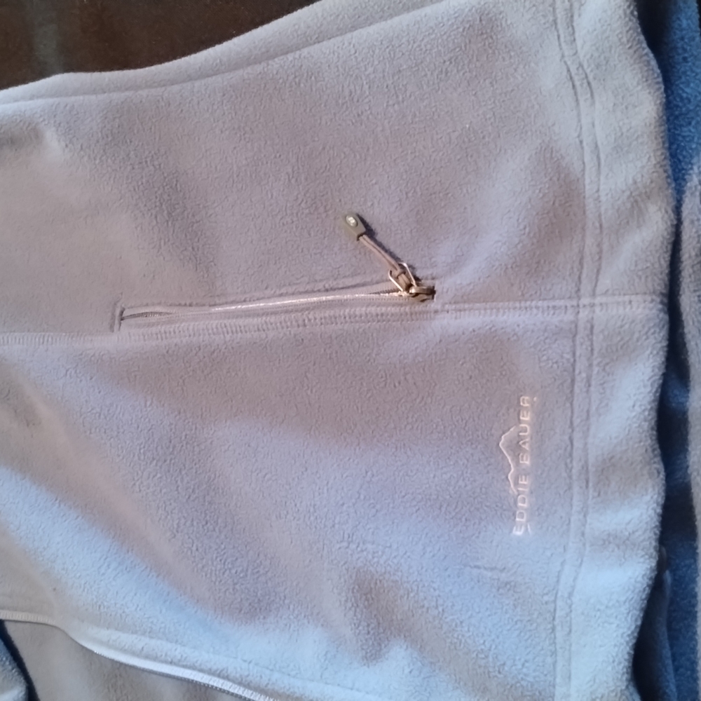 Eddie Bauer Woman's Windcutter Jacket/coat with Hood Light Blue - Picture 6 of 16